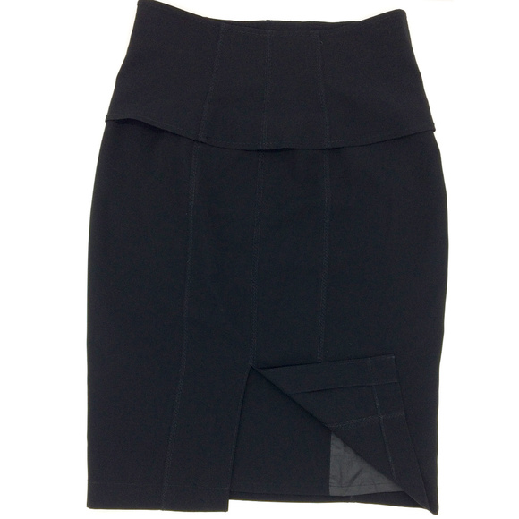 Marc Aurel Dressy Black Pencil Skirt 34 Size 2 - Picture 3 of 5
